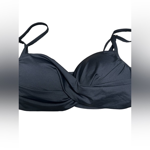 Women’s Bikini Top 4 Push Up Black by La Blanca Swimsuit Built In Bra Wireless - Picture 11 of 12